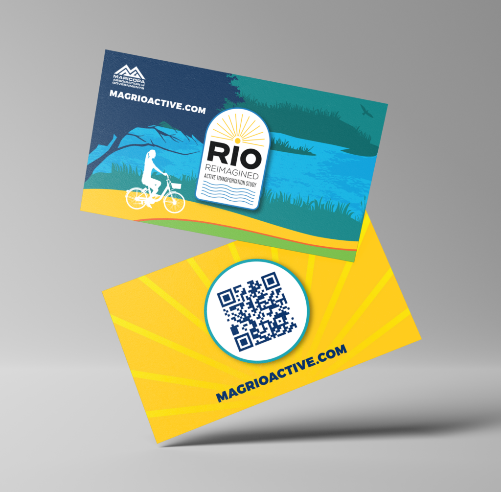 Renderings of project business cards.