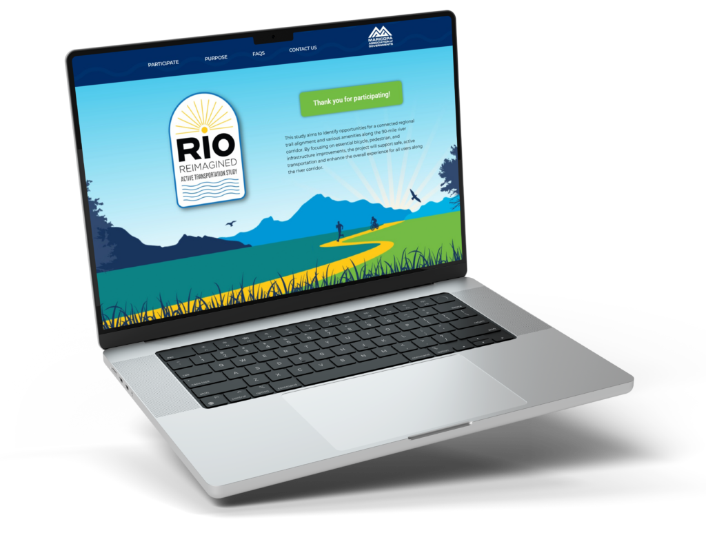 Renderings of project website.